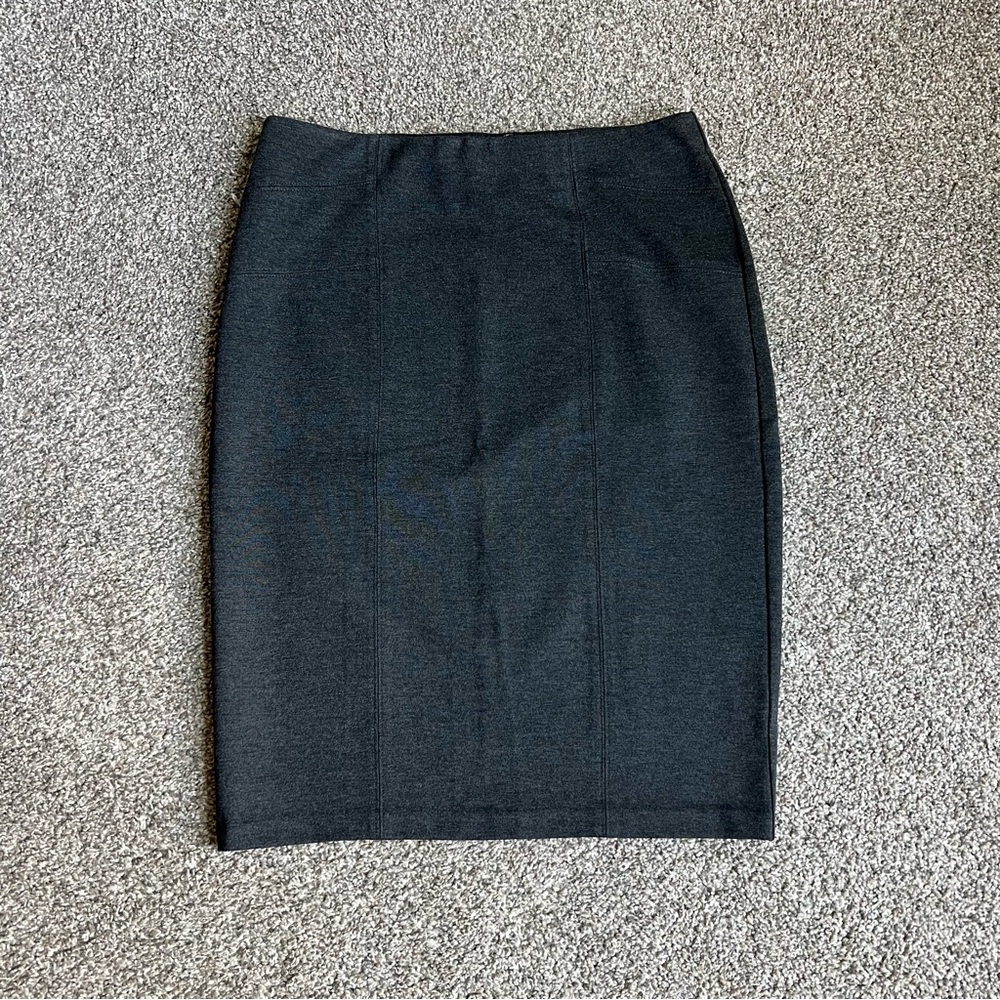 Premise Charcoal Heather Pencil Skirt, Size Medium